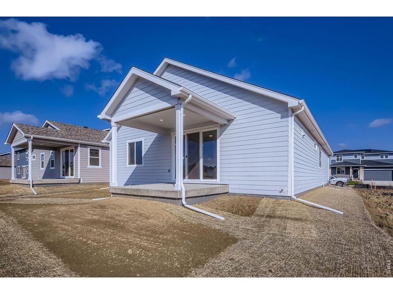 Exterior details and patio area of a home in Country Club Reserve, Fort Collins (Image 4).