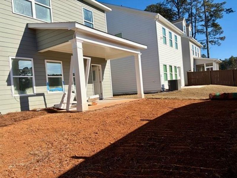 Exterior details and patio area of a home in Winsome Park, Woodstock (Image 3).