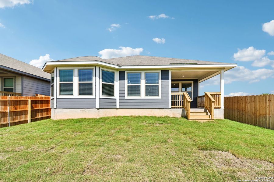 Front exterior of a new home in Catalina, Converse, TX, highlighting curb appeal (Image 27).