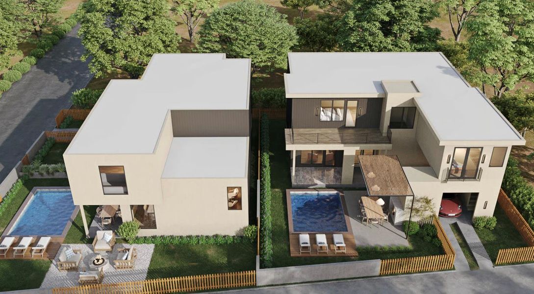 Aerial view of property and surrounding area Aerial view of property and surrounding area