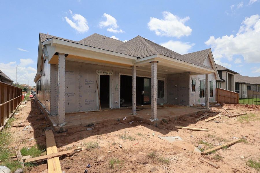 In-progress construction of a new home in Harvest Green - Parkview Collection, Richmond, TX (Image 7). In-progress construction of a new home in Harvest Green - Parkview Collection, Richmond, TX (Image 7).