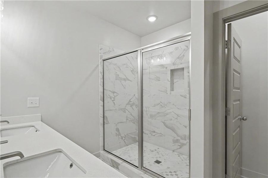 Furnished interior view inside a new home in , Norcross (Image 8).