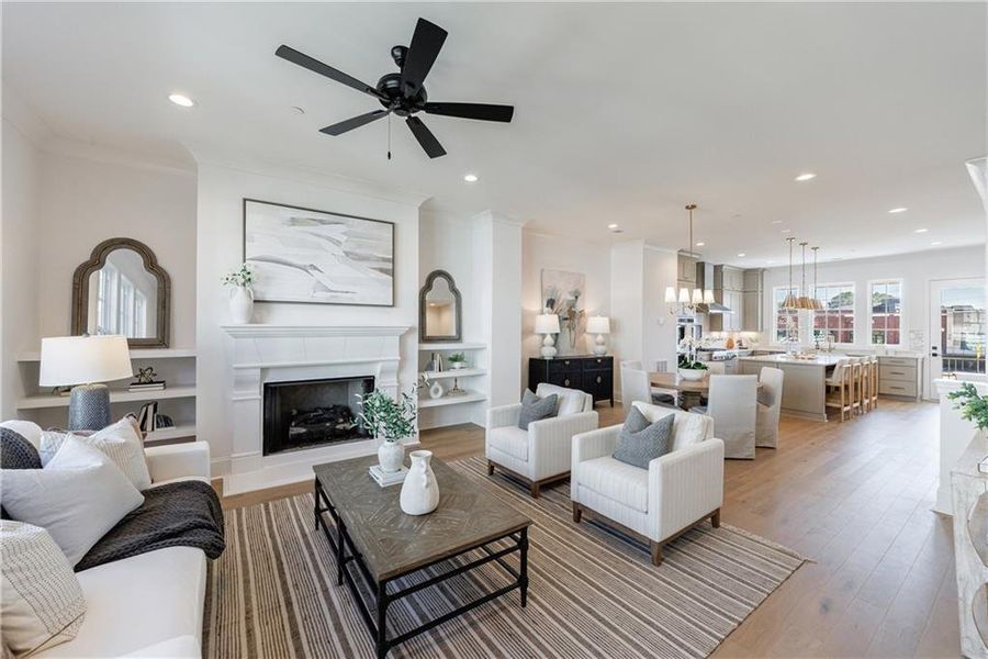 Furnished interior view inside a new home in , Alpharetta (Image 39).