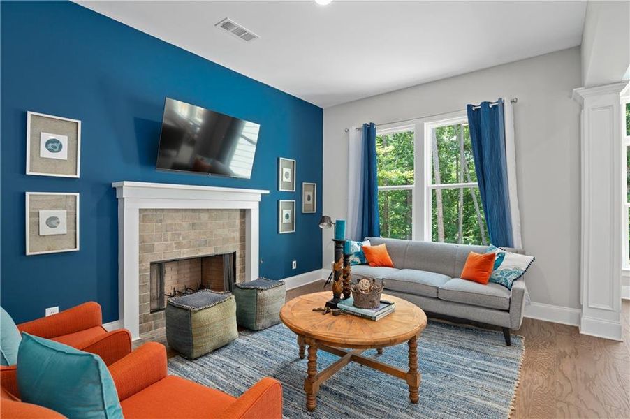 Furnished interior view inside a new home in , Cumming (Image 7).