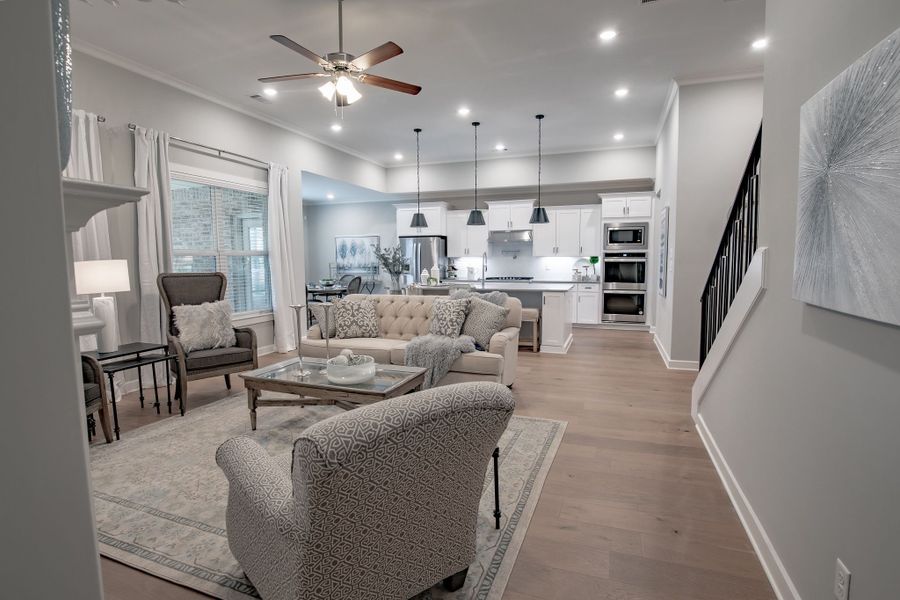 Representative furnished interior of a home built from the Willow by Grant & Co in Manor at Hall Creek, Arlington (Image 73).