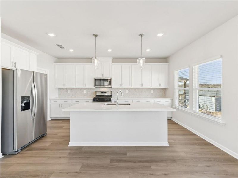Furnished interior view inside a new home in Preserve at Mountain Creek, Pendergrass (Image 5).