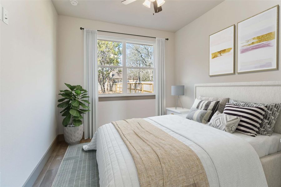 Bedroom #3 with virtual staging