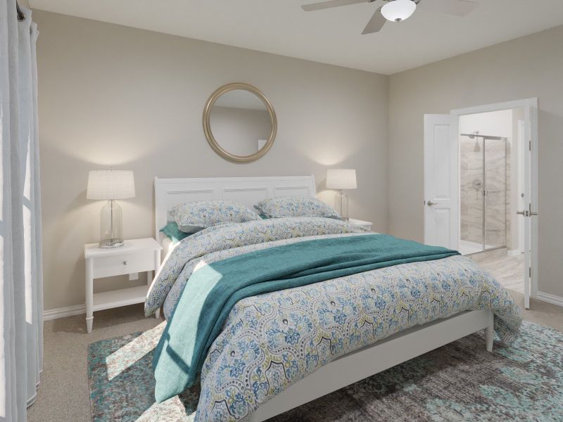 Furnished interior view inside a new home in Parks at Foster Crossing - Spring Series, Anna (Image 5).