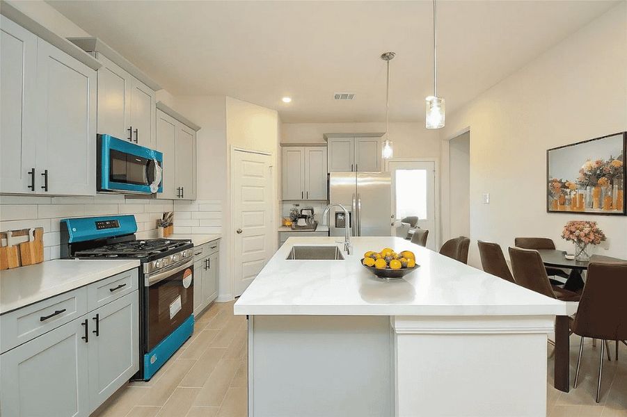 Representative furnished interior of a home built from the Laurel by Saratoga Homes in Enclave at Dobbin, Magnolia (Image 4). Representative furnished interior of a home built from the Laurel by Saratoga Homes in Enclave at Dobbin, Magnolia (Image 4).