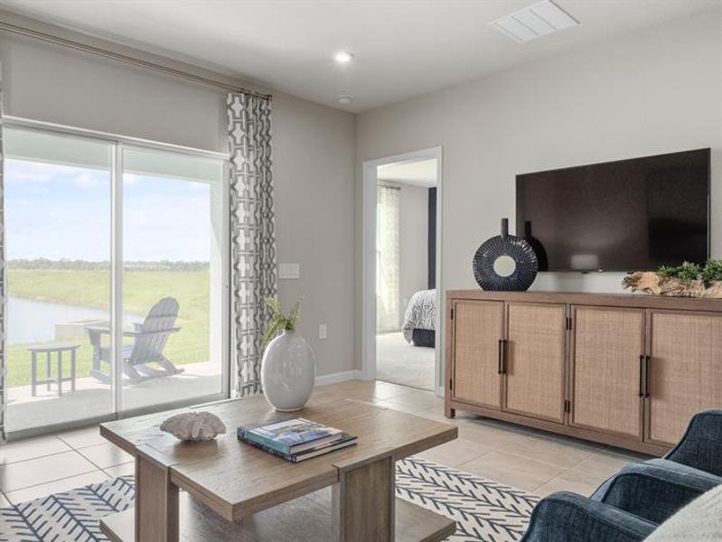 Representative furnished interior of a home built from the Multi-Gen Winterhaven by Ryan Homes in Hammock Oaks, Lady Lake (Image 7).