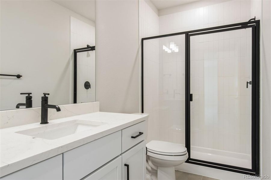 Furnished interior view inside a new home in Kitchel Lake at Serratoga Falls, Timnath (Image 12).