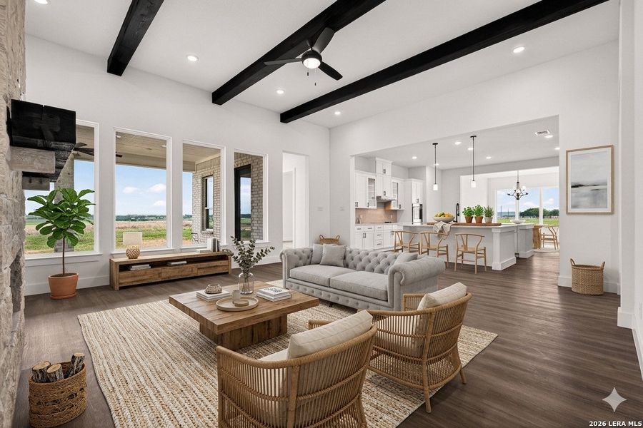 Furnished interior view inside a new home in , Castroville (Image 48).