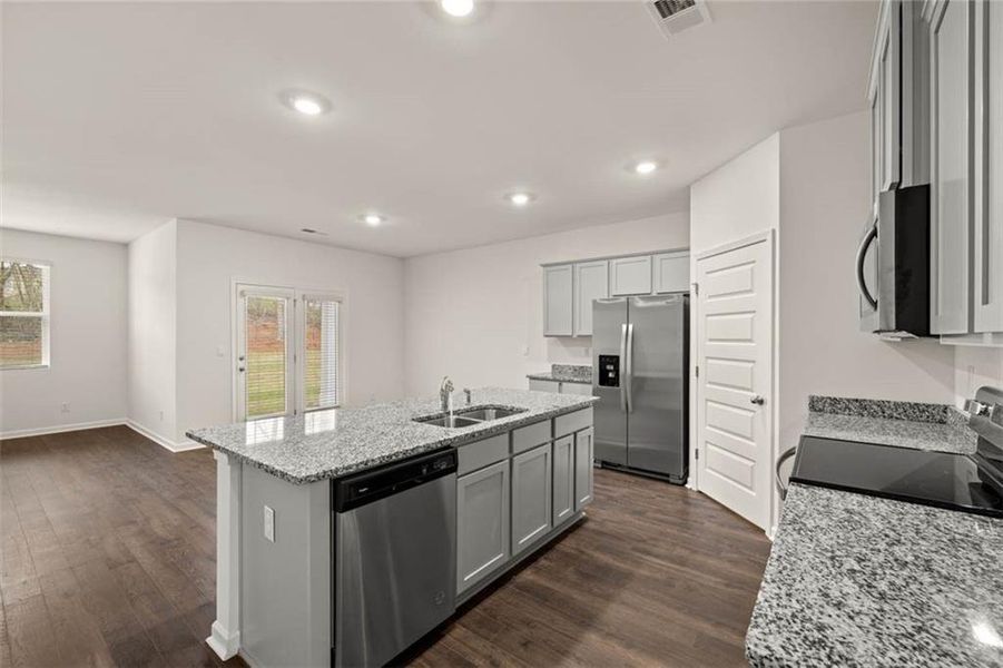 Furnished interior view inside a new home in Jackson Landing, Jefferson (Image 6). Furnished interior view inside a new home in Jackson Landing, Jefferson (Image 6).