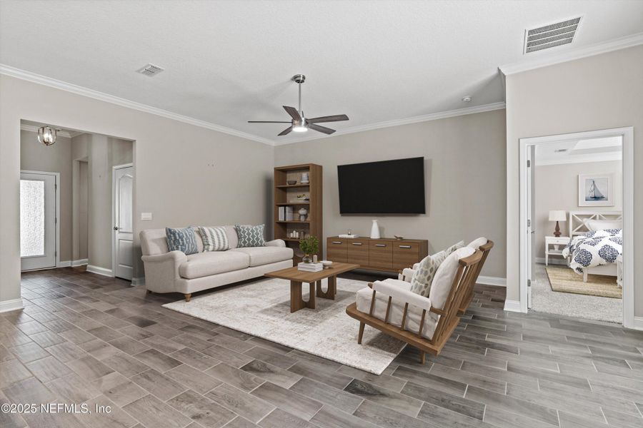 Furnished interior view inside a new home in Parkland Preserve, St. Augustine (Image 8).