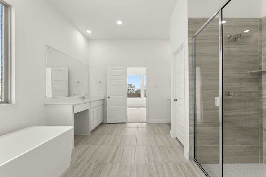 Furnished interior view inside a new home in Park Trails, Forney (Image 15).