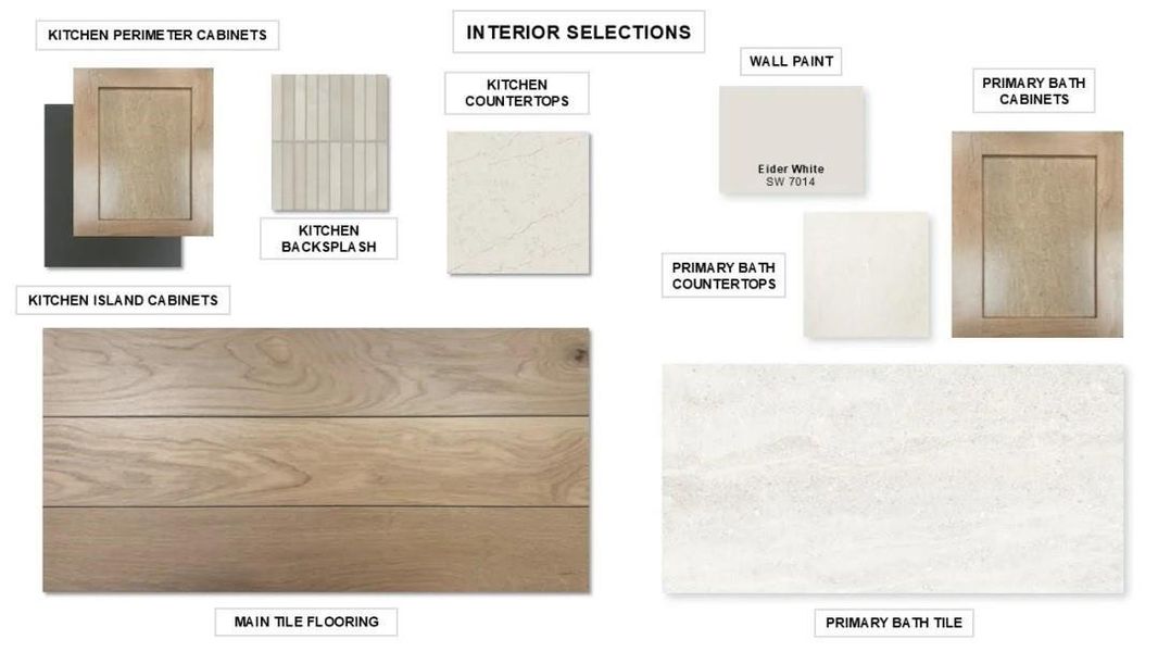 Sample of building materials used in homes in Marvida 45' - Gated, Cypress (Image 3).