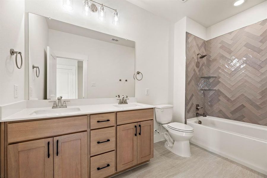 Friends and family will enjoy their own space in this thoughtfully designed guest bath. Friends and family will enjoy their own space in this thoughtfully designed guest bath.