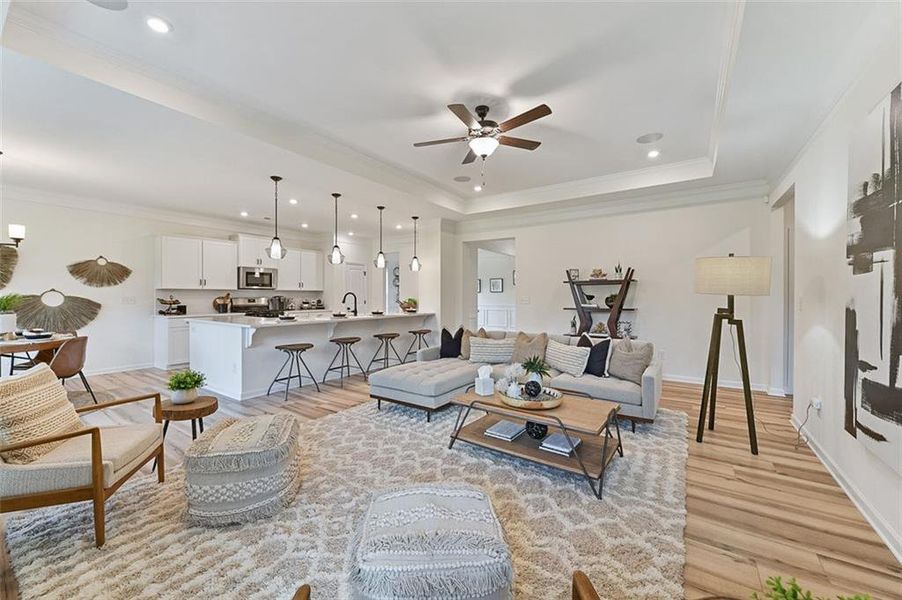 Furnished interior view inside a new home in Sagebrook, Powder Springs (Image 35).