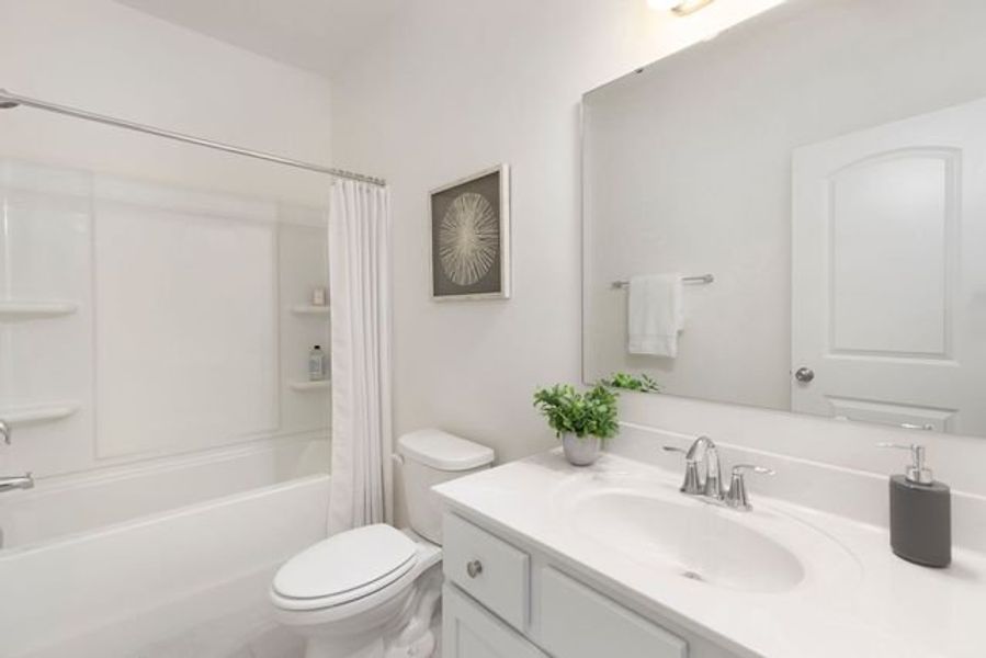 Representative furnished interior of a home built from the Ryker by True Homes in Edgewater - The Groves, Lancaster (Image 27).