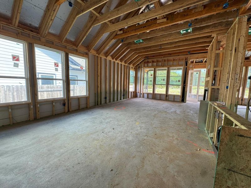 Family Room & Casual Dining in Open Concept Kitchen