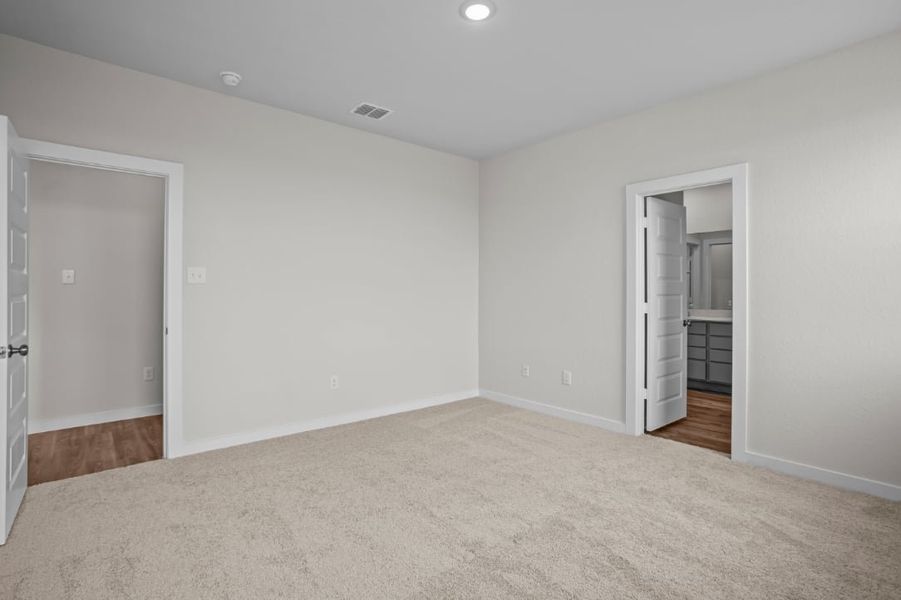 A room with white walls. A room with white walls.