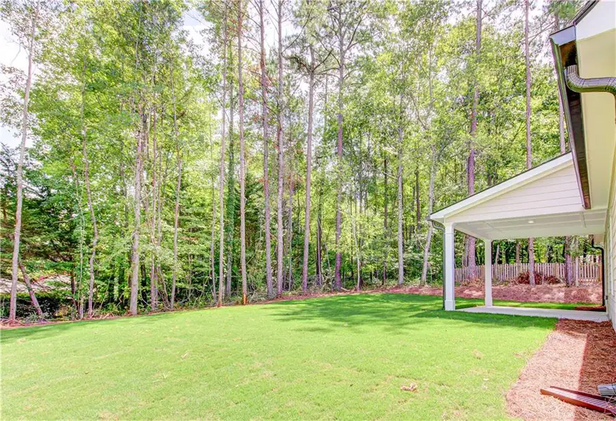 Exterior details and patio area of a home in , Villa Rica (Image 29).
