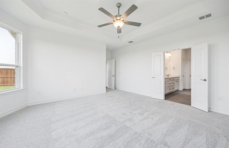 Elegant Owner's suite with beautiful finishes and ample floor space *Real home pictured Elegant Owner's suite with beautiful finishes and ample floor space *Real home pictured