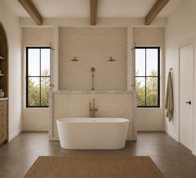 Furnished interior view inside a new home in , Dallas (Image 3).