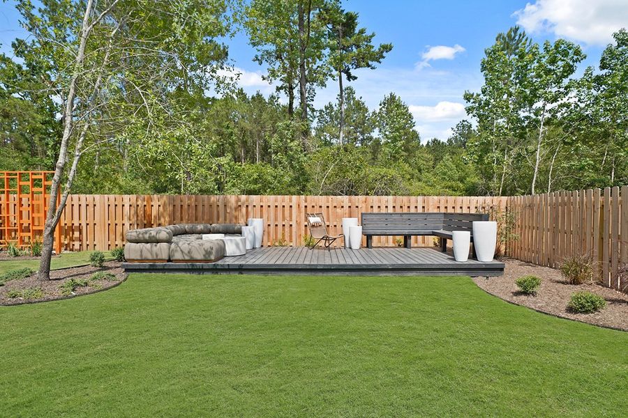 Exterior details and patio area of a home in COLTON - Fedrick Harris, Todd Mission (Image 31).