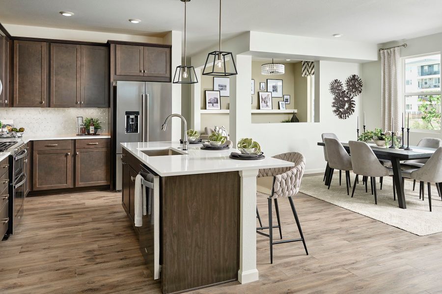 Representative furnished interior of a home built from the 4 by Tri Pointe Homes in Sugar Mill Village, Longmont (Image 31).