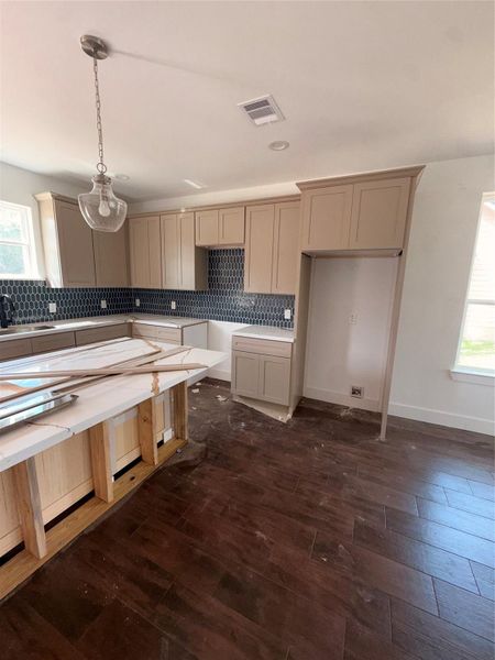 In-progress construction of a new home in , Damon, TX (Image 9).