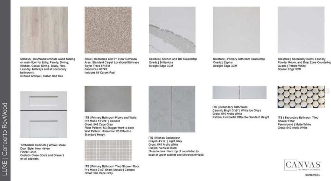 Sample of building materials used in homes in Esplanade at Wiregrass Ranch, Wesley Chapel (Image 37). Sample of building materials used in homes in Esplanade at Wiregrass Ranch, Wesley Chapel (Image 37).