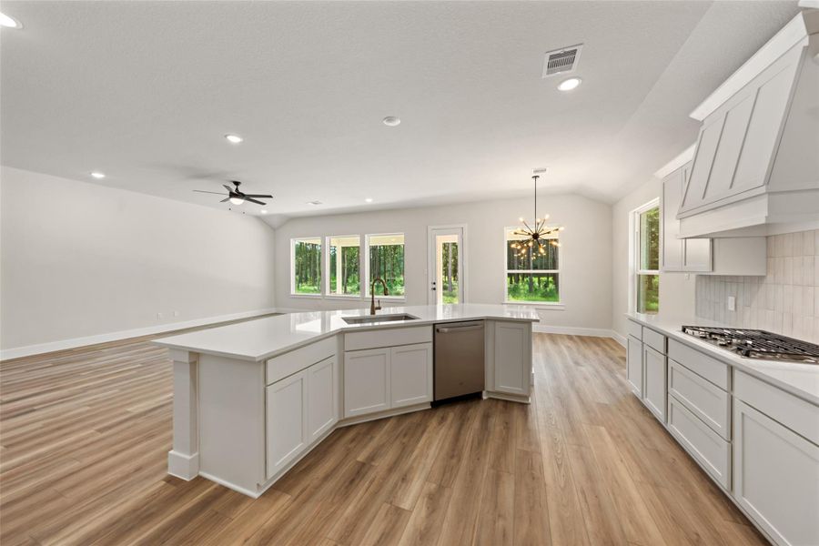 Furnished interior view inside a new home in Deer Pines, Conroe (Image 8).