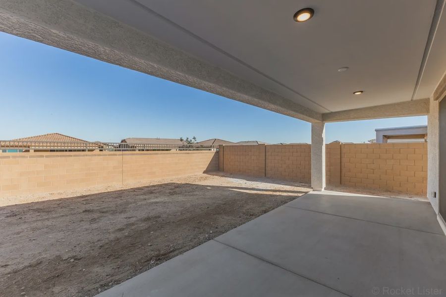 Exterior details and patio area of a home in Forté at Granite Vista, Waddell (Image 24). Exterior details and patio area of a home in Forté at Granite Vista, Waddell (Image 24).