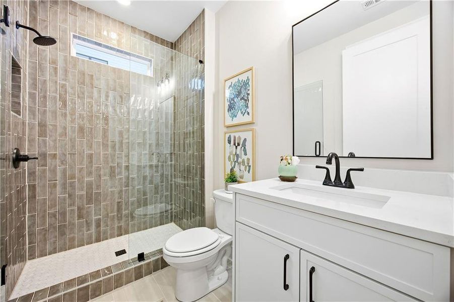 Furnished interior view inside a new home in Yellowstone Farms, Cumming (Image 14).