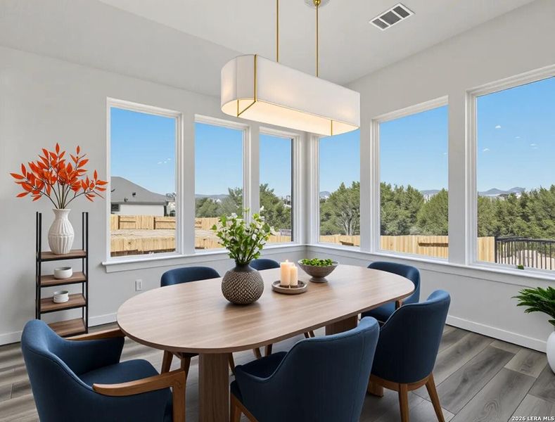 Furnished interior view inside a new home in Meyer Ranch, New Braunfels (Image 9).