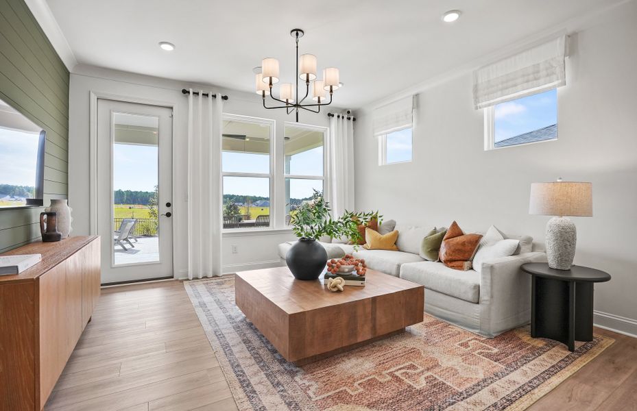 Representative furnished interior of a home built from the Contour by Del Webb in Del Webb Carolina Ridge, Midland (Image 8).