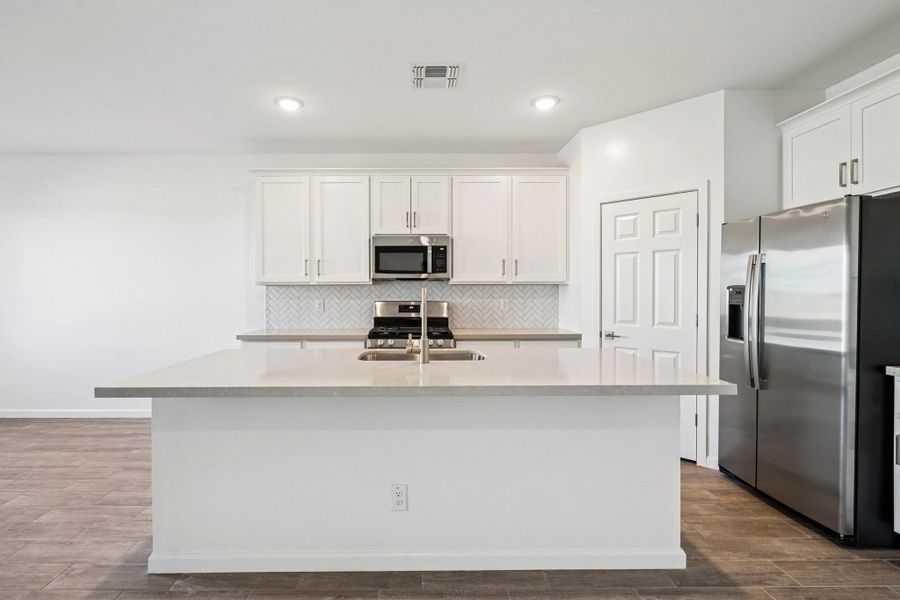 Kitchen featuring the Timeless. Not actual home, finishes and options may vary.