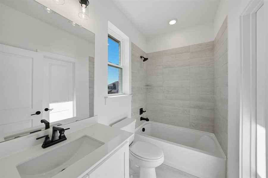 Furnished interior view inside a new home in Estates at Rockhill, Frisco (Image 19). Furnished interior view inside a new home in Estates at Rockhill, Frisco (Image 19).