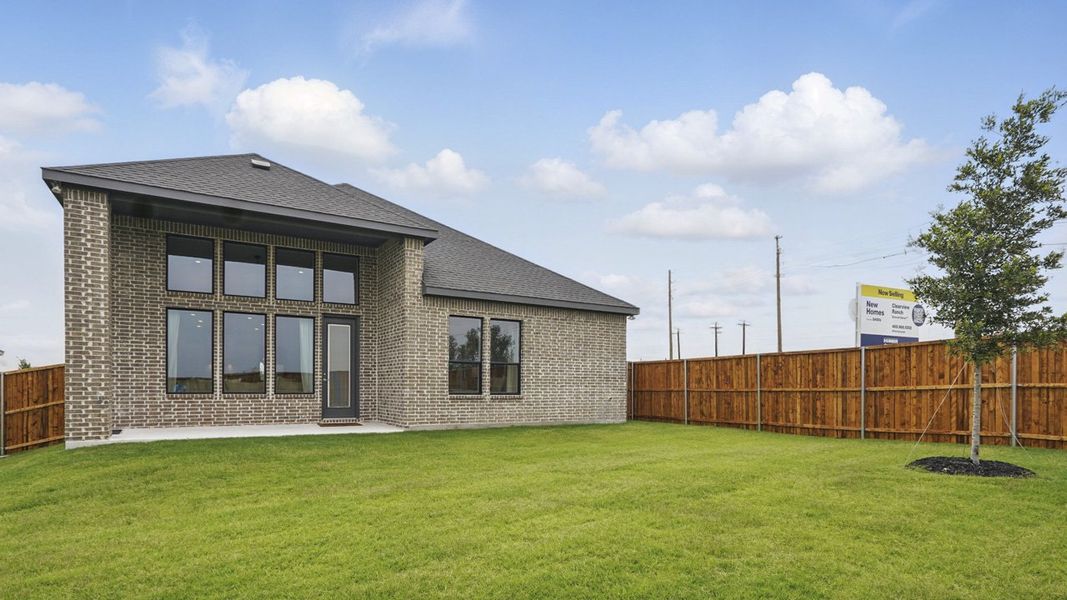 Representative exterior photo of a completed home built from the LARIAT by D.R. Horton in Clearview Ranch, Royse City, TX (Image 23). Representative exterior photo of a completed home built from the LARIAT by D.R. Horton in Clearview Ranch, Royse City, TX (Image 23).