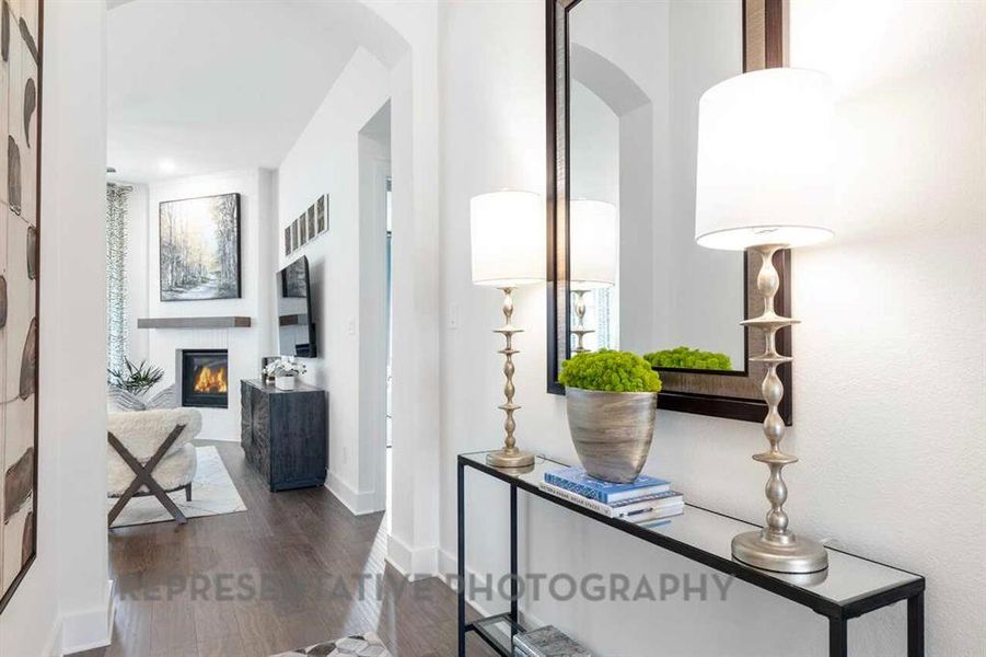 Furnished interior view inside a new home in Tavolo Park, Fort Worth (Image 17).
