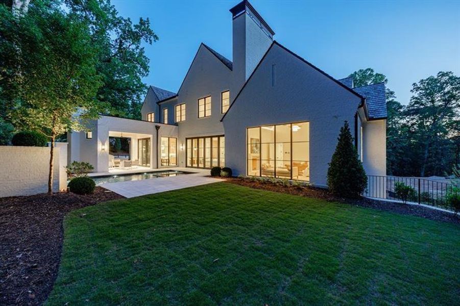 Exterior details and patio area of a home in , Atlanta (Image 62). Exterior details and patio area of a home in , Atlanta (Image 62).