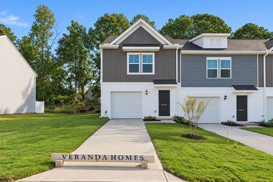 Front exterior of a new home in Trenton Place, Roebuck, SC, highlighting curb appeal (Image 19).