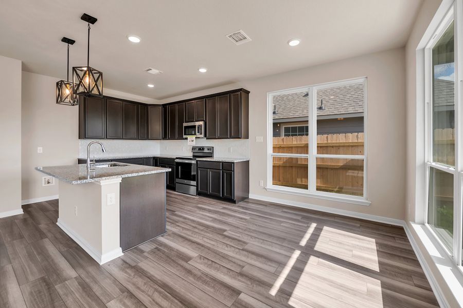 Representative furnished interior of a home built from the The 1651 by Stylecraft Builders in Arroyo Ranch, Seguin (Image 6). Representative furnished interior of a home built from the The 1651 by Stylecraft Builders in Arroyo Ranch, Seguin (Image 6).