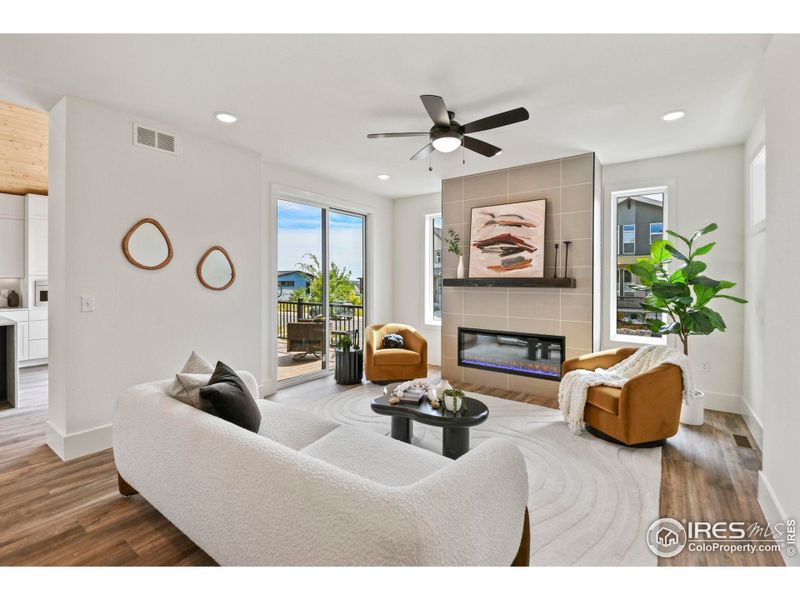 Furnished interior view inside a new home in , Louisville (Image 8).