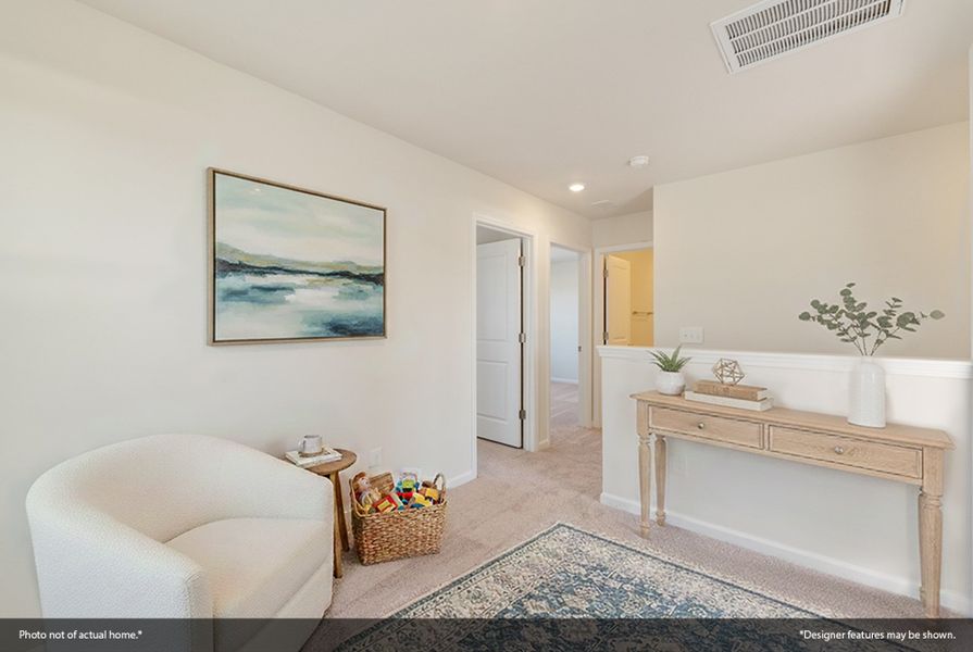 Furnished interior view inside a new home in Cambridge Reserve, Angier (Image 7).
