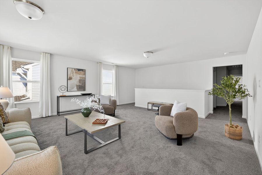 Furnished interior view inside a new home in Copper Ridge at Flowers Plantation, Clayton (Image 27).