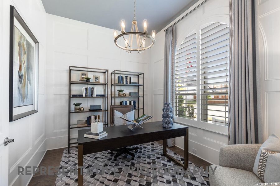 Furnished interior view inside a new home in La Cima, San Marcos (Image 18).
