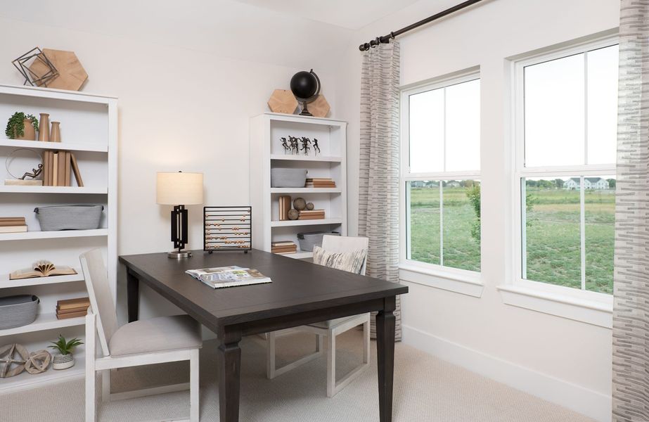 Representative furnished interior of a home built from the Victoria by Tri Pointe Homes in Painted Tree, McKinney (Image 8).