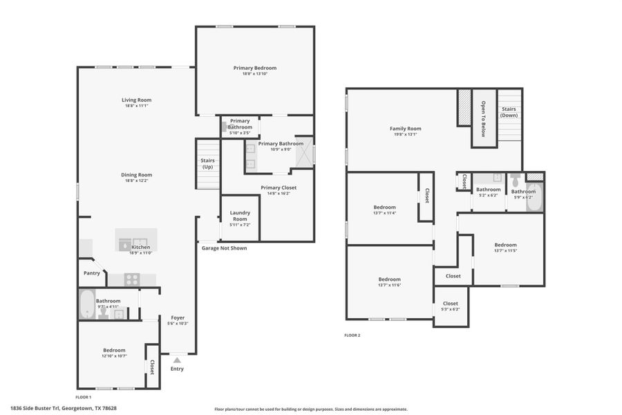 2D floor plan layout of this home in Bar W Ranch, Georgetown, TX (Image 3). 2D floor plan layout of this home in Bar W Ranch, Georgetown, TX (Image 3).